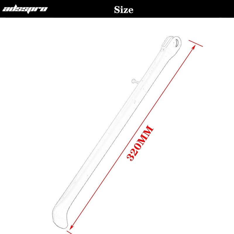 Adsspro Universal Motorcycle Kickstand Accessories Foot Side Support Stand for 125cc 110cc 140cc CRF50 70 Motor Scooter Motorbike Motocross Dit Pit Bike (420mm) (320MM) - Image 2